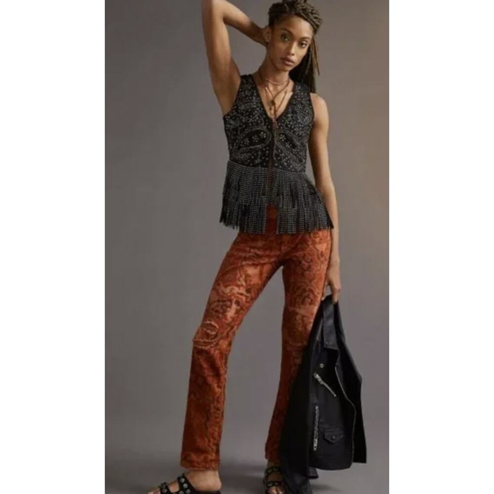 NWT Anthropologie Pilcro Floral Boyfriend Jeans - Size 28 Waist
